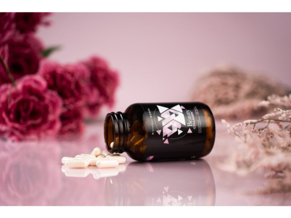 BrainMax Women Beauty Fish Collagen mořský rybí kolagen Naticol® 1448 mg 100 rostlinných kapslí