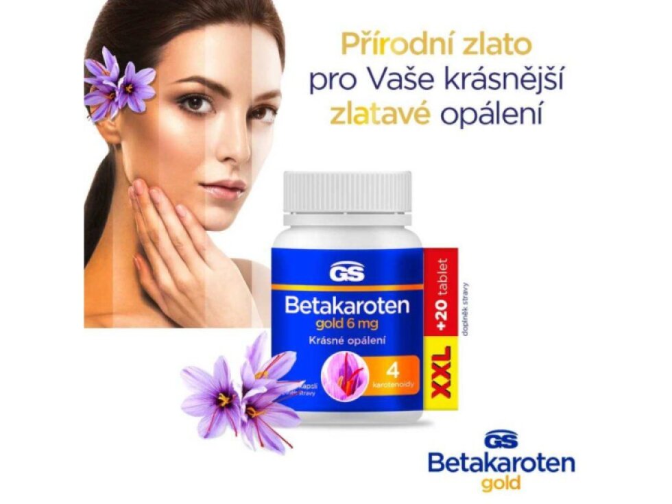 GS Betakaroten gold 6 mg XXL 135+25 kapslí
