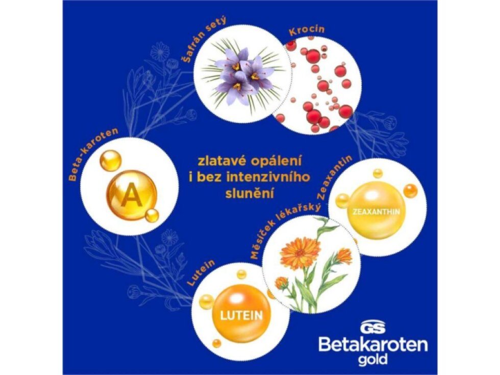 GS Betakaroten gold 6 mg XXL 135+25 kapslí