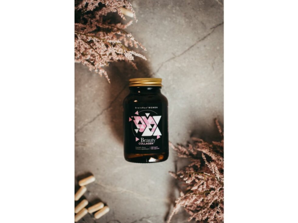 BrainMax Women Beauty Fish Collagen mořský rybí kolagen Naticol® 1448 mg 100 rostlinných kapslí