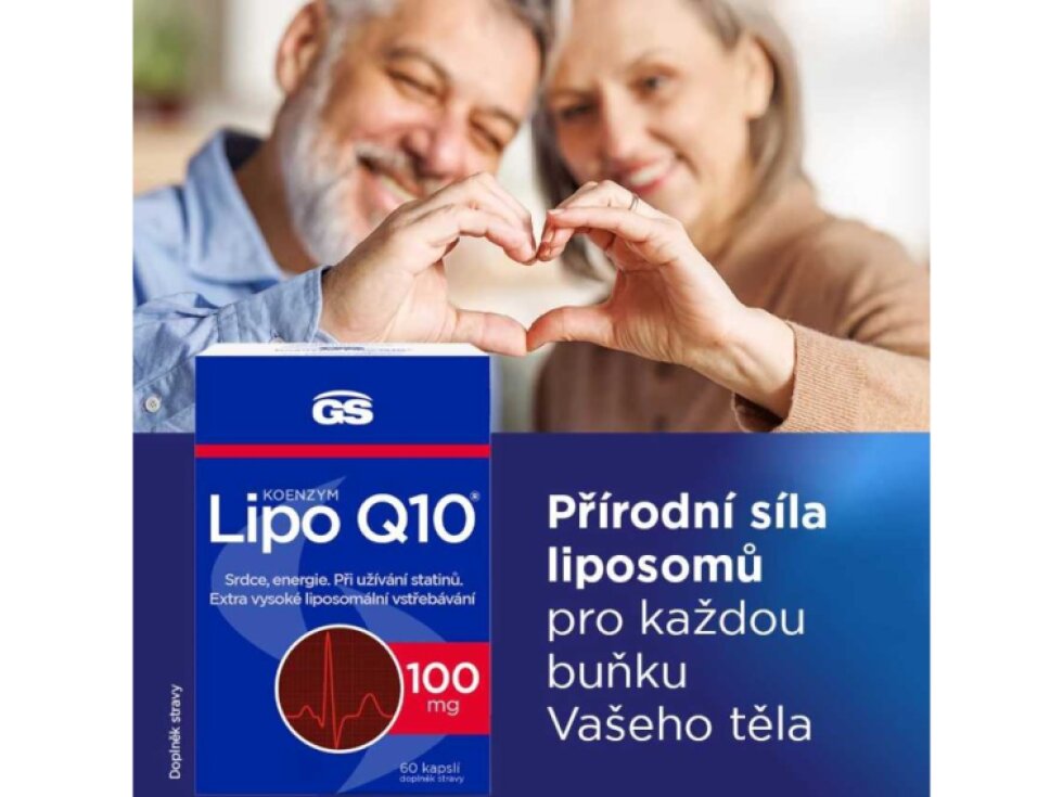 GS Koenzym Lipo Q10 100mg XXL 60+20 kapslí
