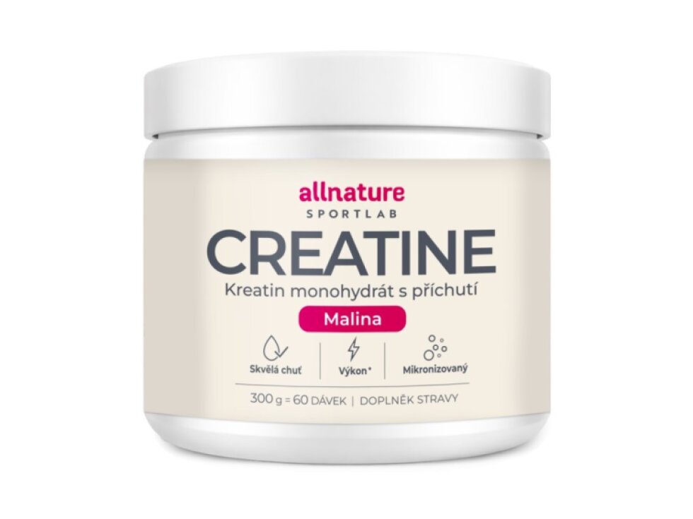 Allnature Sportlab Creatine monohydrát malina 300 g