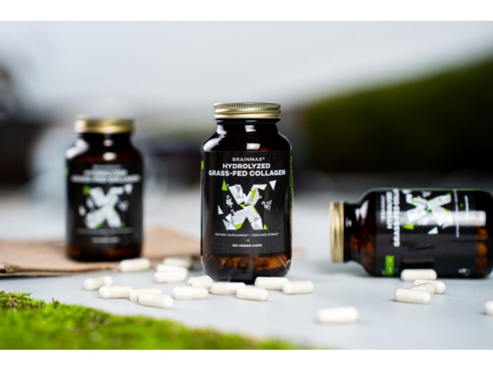 BrainMax Hydrolyzovaný GrassFed Collagen (kolagen z krav krmených trávou) 600 mg 100 kapslí