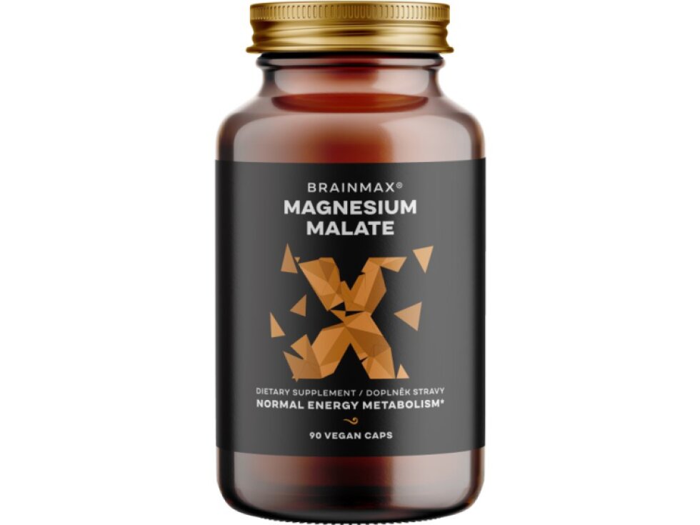 BrainMax Magnesium Malate 90 rostlinných kapslí
