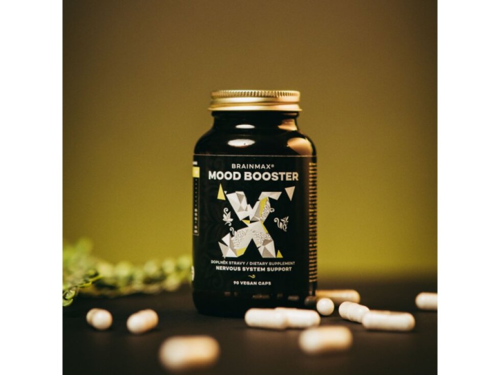 BrainMax Mood Booster komplex pro podporu nálady 90 rostlinných kapslí