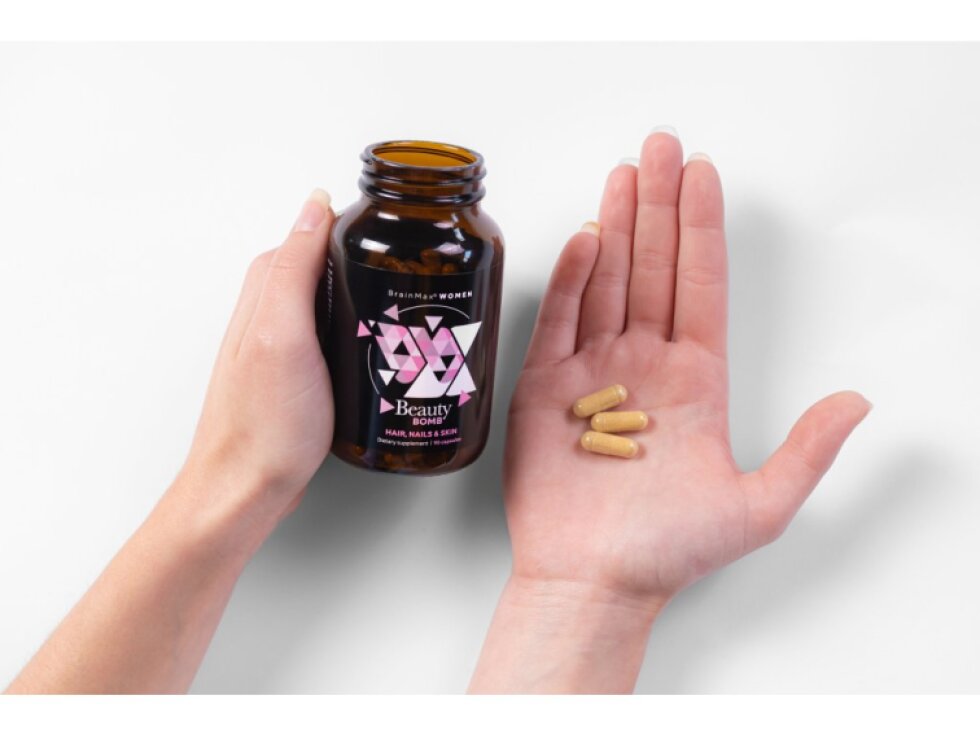 BrainMax Women Beauty Bomb® vlasy nehty pleť 90 rostlinných kapslí