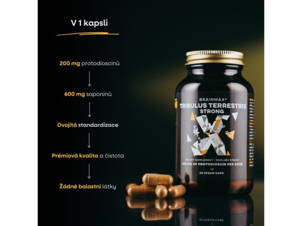 BrainMax Tribulus Terrestris Strong 60 rostlinných kapslí