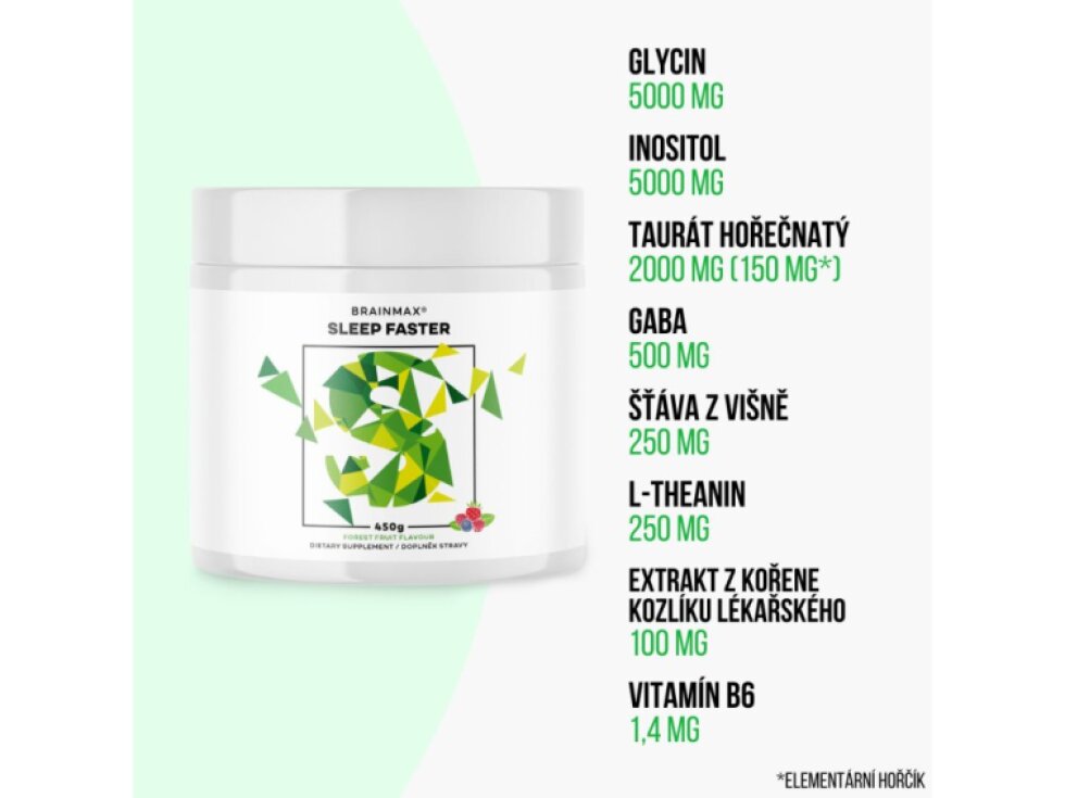 BrainMax Sleep Faster® GABA UPGRADE! 450 g
