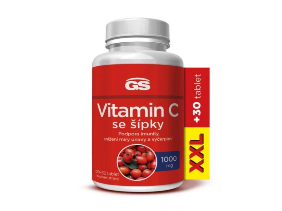 GS Vitamin C1000 se šípky XXL 120+30 tbl.