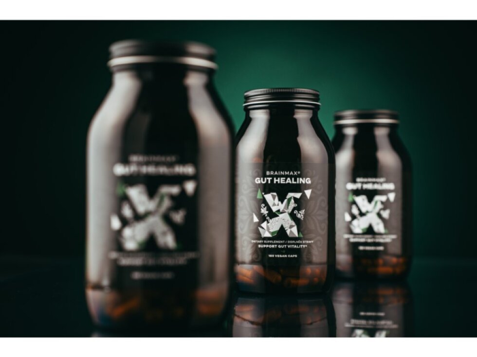 BrainMax Gut Healing Střeva a trávení 180 rostlinných kapslí