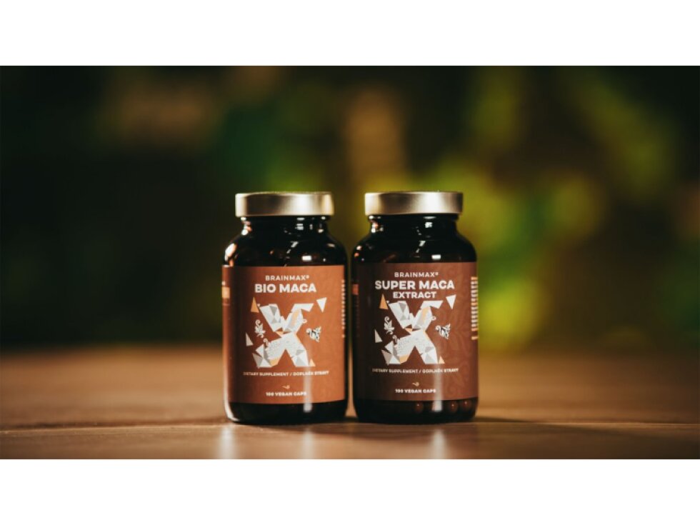 BrainMax BIO Maca 740 mg 100 rostlinných kapslí