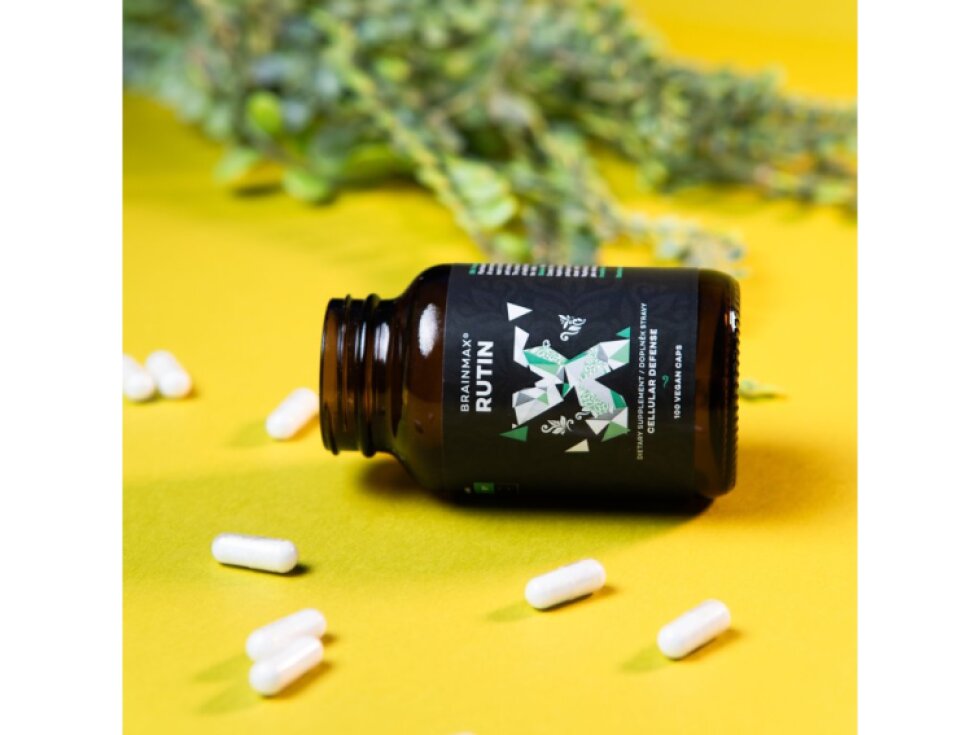 BrainMax Rutin 500 mg 100 rostlinných kapslí
