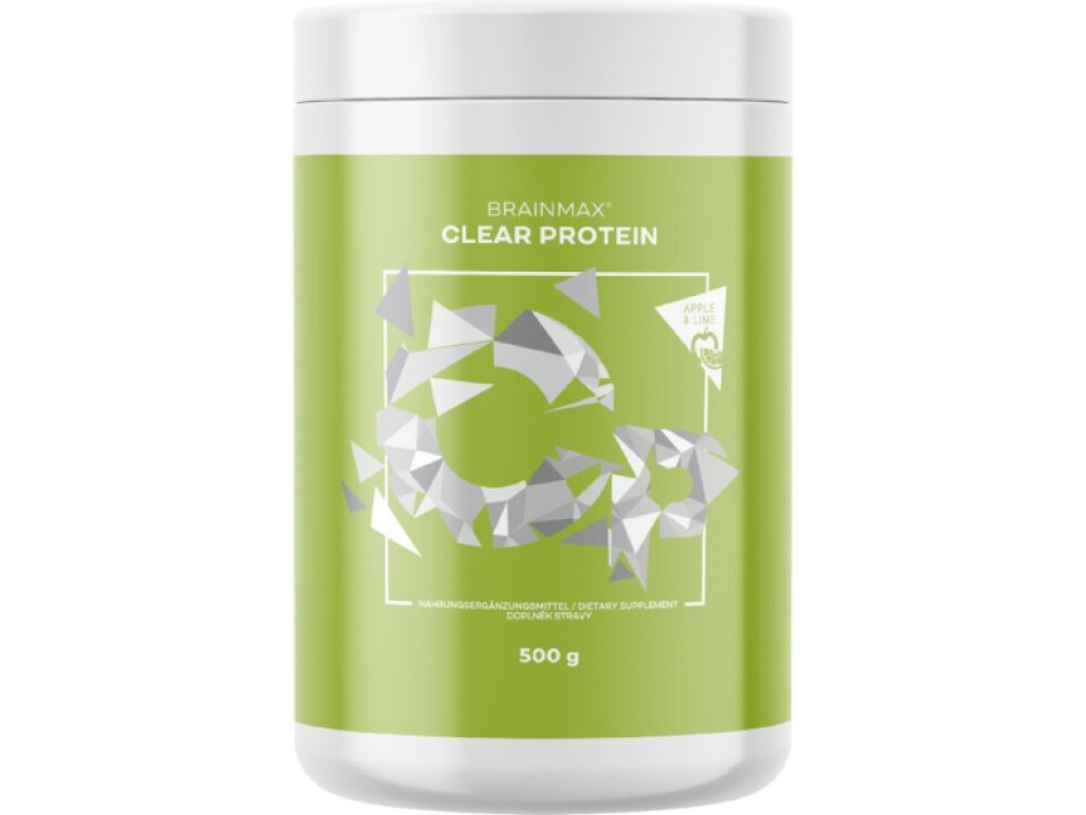 BrainMax Clear Protein jablko a limeta 500 g