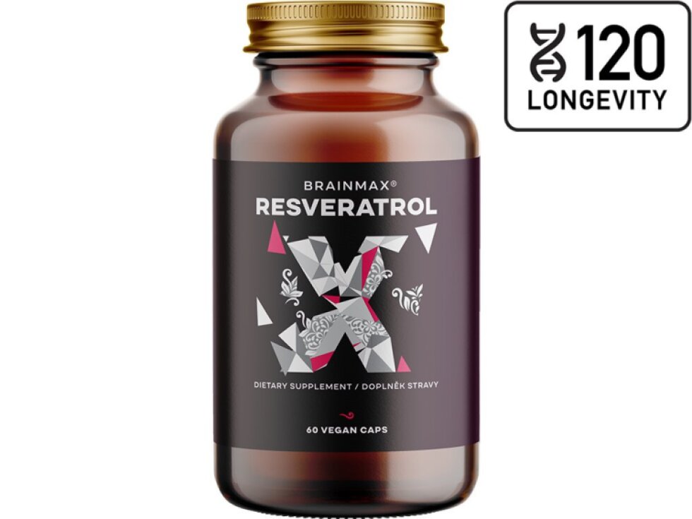 BrainMax Trans – Resveratrol resveratrol 500 mg 60 rostlinných kapslí