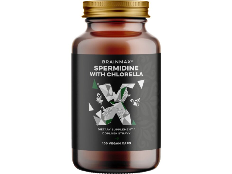 BrainMax Spermidine Chlorella 2,5 mg 100 rostlinných kapslí