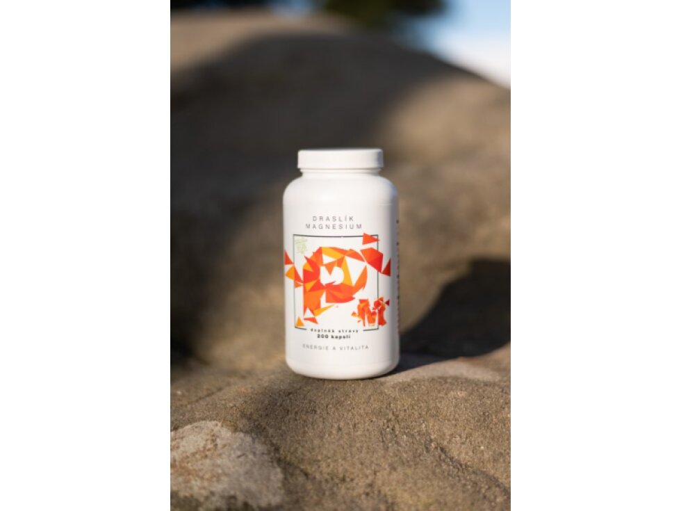 BrainMax Draslík Magnesium Draslík citrát + Hořčík malát 200 rostlinných kapslí