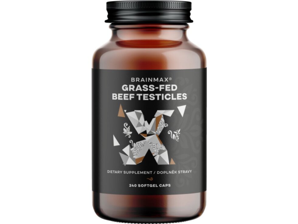 BrainMax Grass – Fed Beef testicles hovězí varlata 240 kapslí
