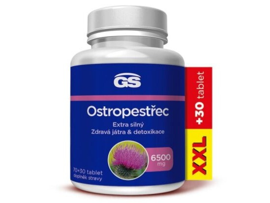 GS Ostropestřec 6500 mg XXL 70+30 tbl.