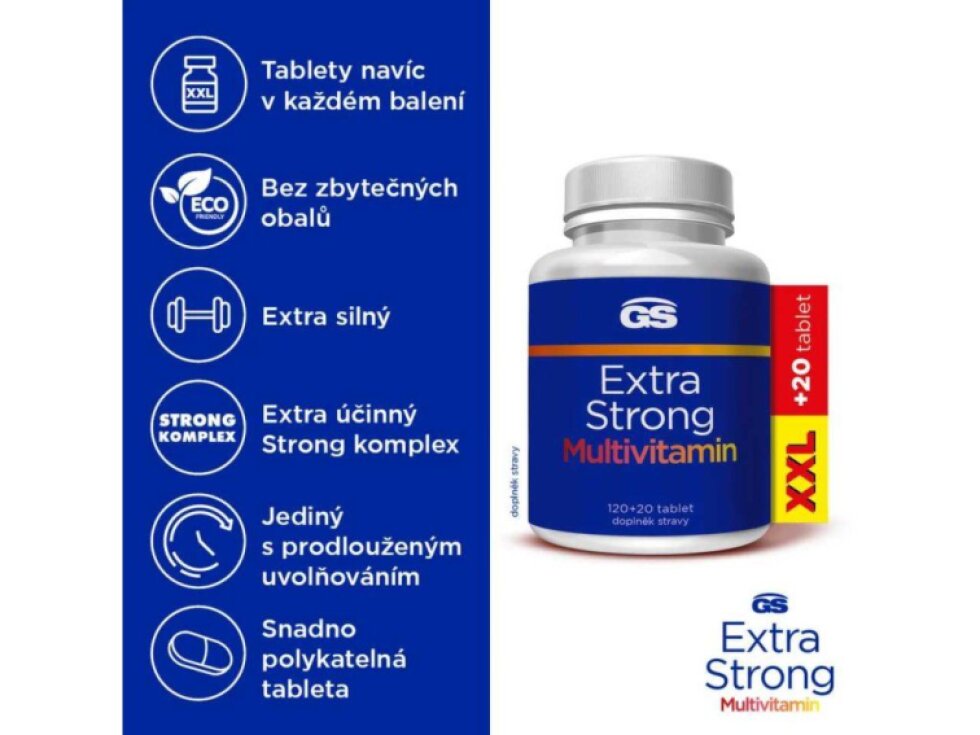 GS Extra Strong Multivitamin XXL 120+20 tbl.