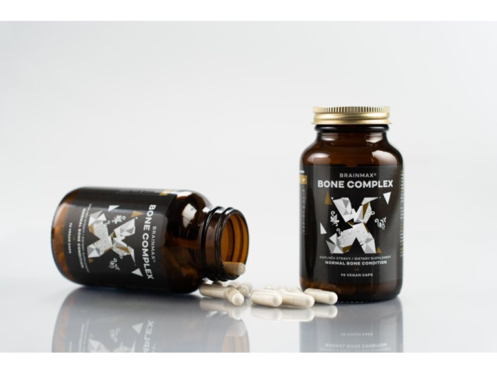BrainMax Bone Complex podpora zdraví kostí 90 rostlinných kapslí