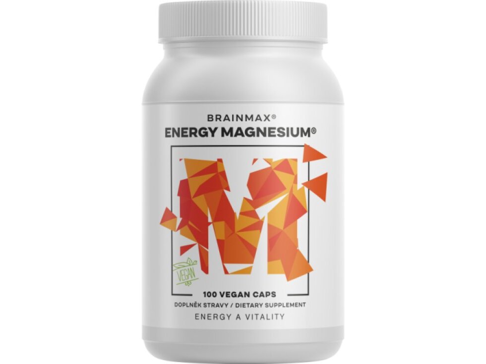 BrainMax Energy Magnesium® Hořčík Malát 1000 mg 100 kapslí
