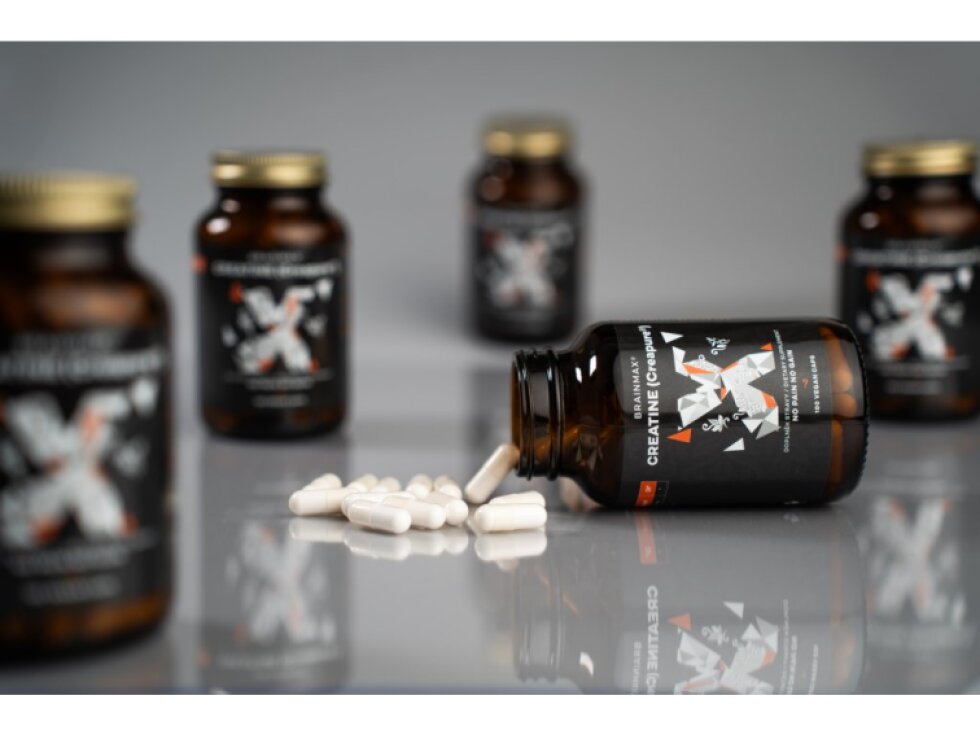 BrainMax Creatine Creapure® kreatin monohydrát 875 mg 100 rostlinných kapslí