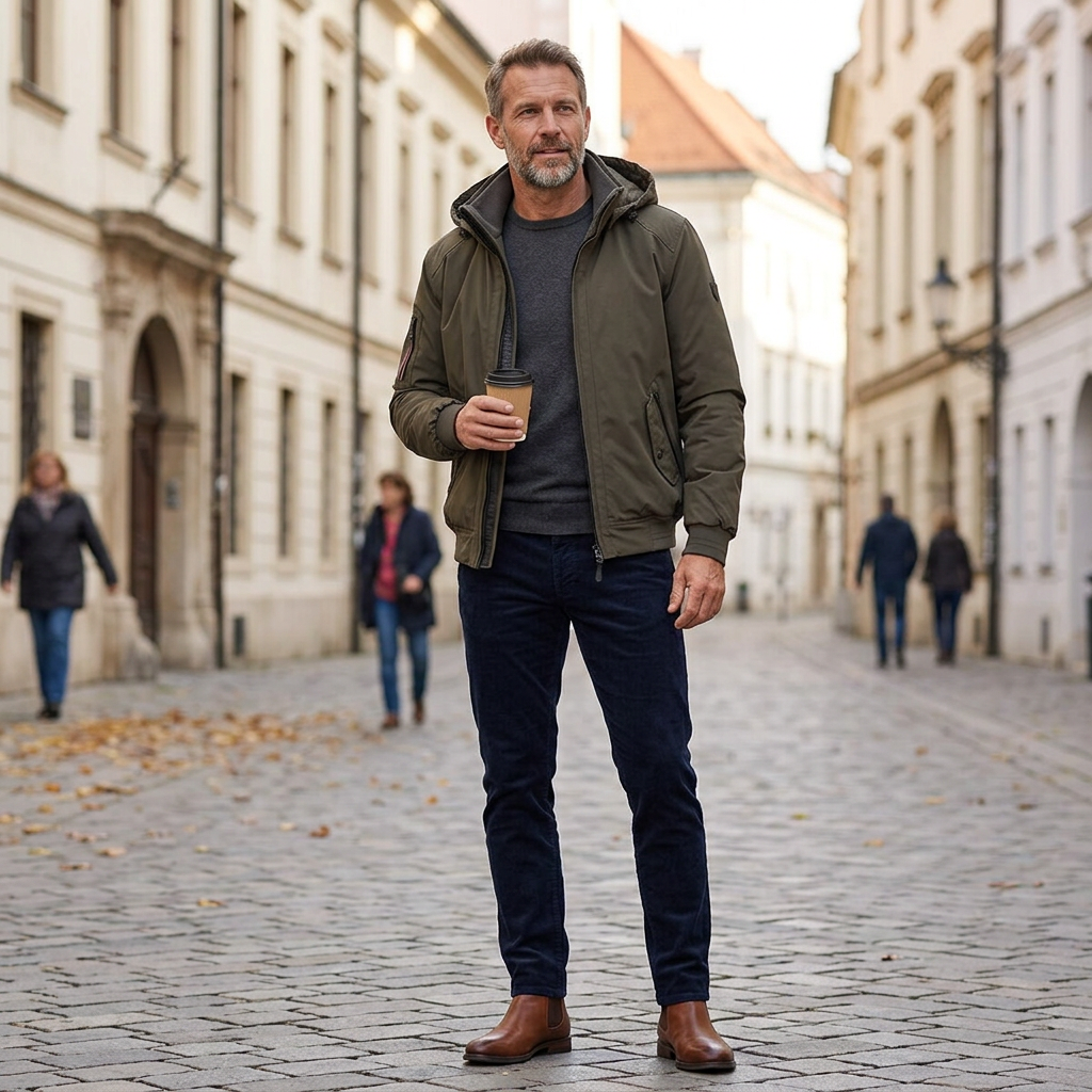 WELLENSTEYN Cicero Winter pánska funkčná tmavozelená pilot bunda
