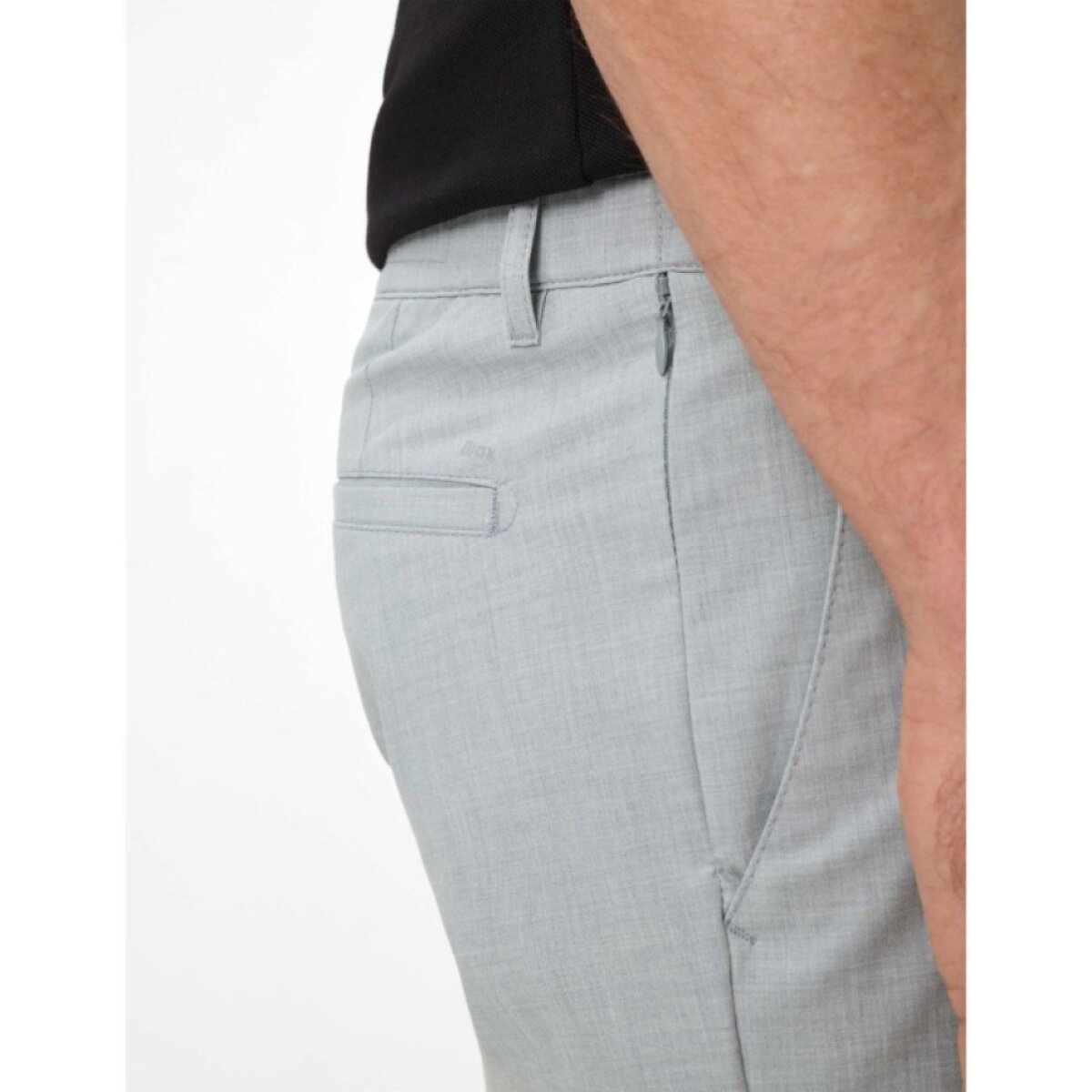 Pánske svetlosivé chino funkčné Performance nohavice BRAX tapered fit