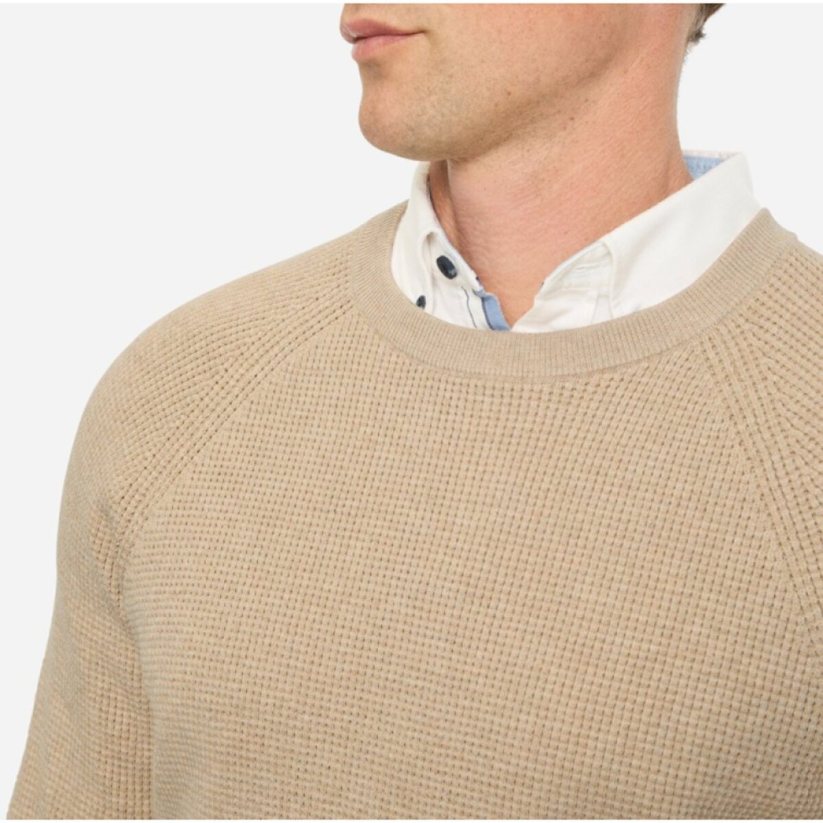 Pánsky béžový pulóver OLYMP