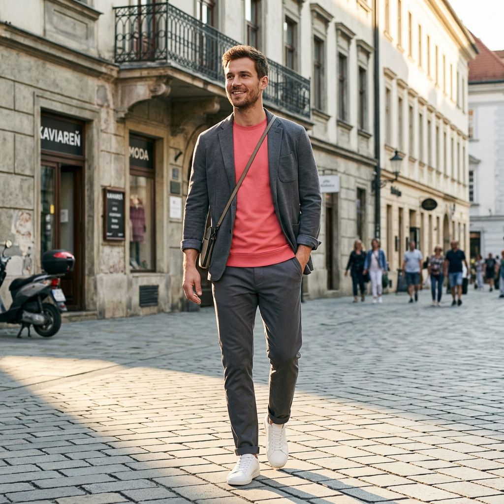 Pánske prémiové červené tričko PIMA bavlna s patentom RAGMAN