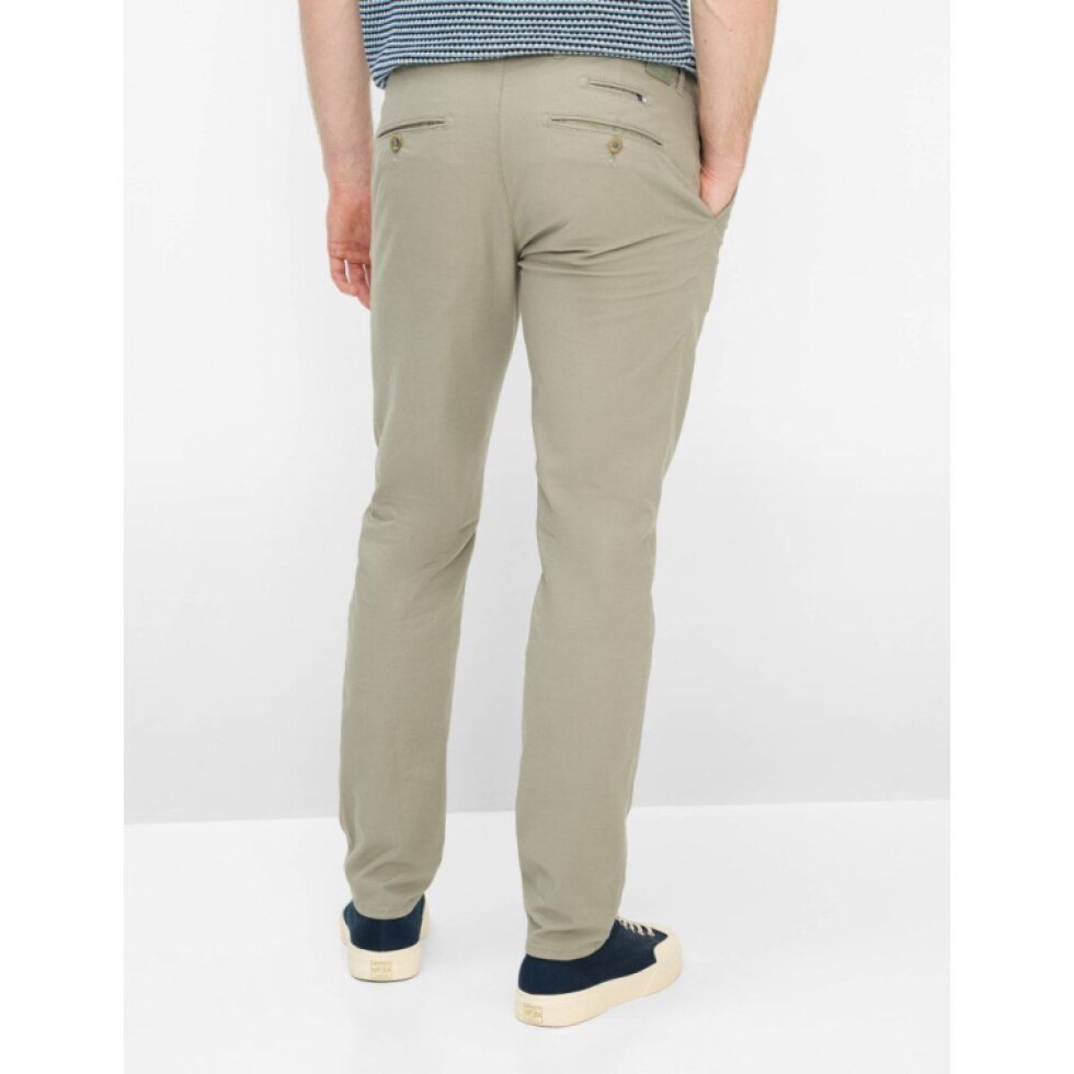 Pánske zelené Hi-FLEX chino nohavice BRAX modern fit