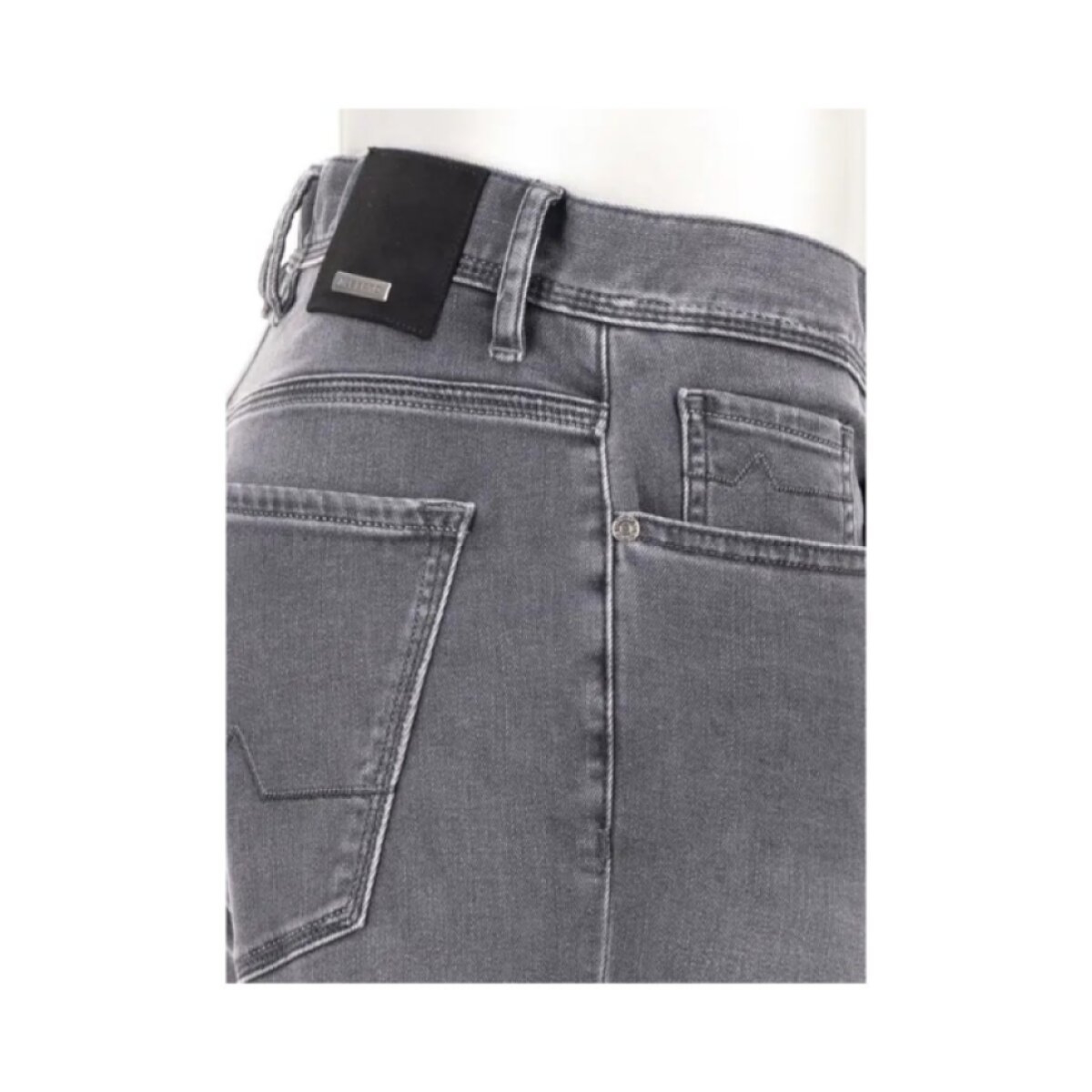 Pánske Premium tencel antracitové džínsy ALBERTO regular fit