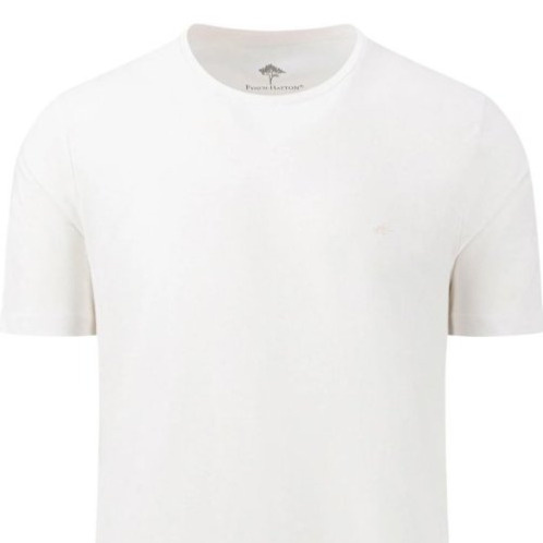 Pánske biele bavlnené tričko FYNCH-HATTON