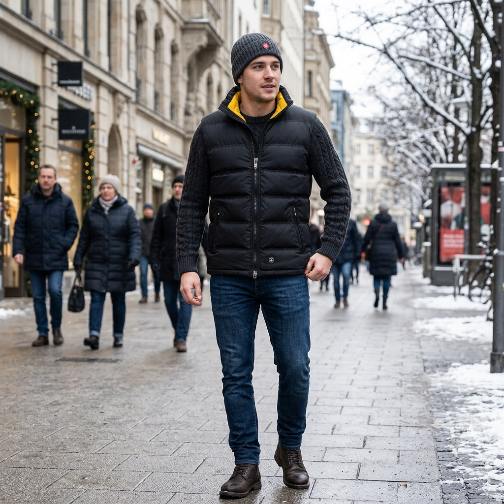 WELLENSTEYN Snowdome Vest Men funkčná čierna vesta