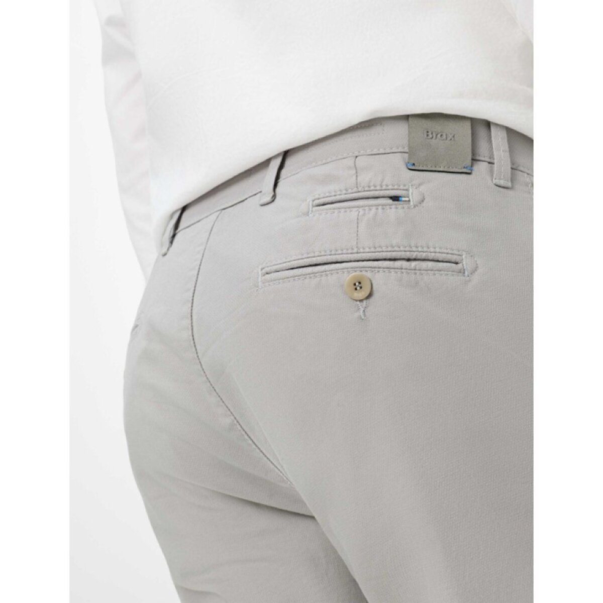 Pánske sivé Hi-FLEX chino nohavice BRAX modern fit