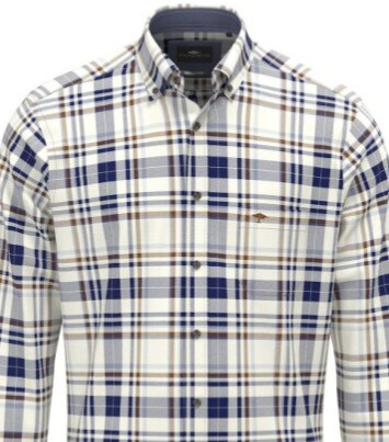 Pánska bavlnená károvaná košeľa FYNCH-HATTON