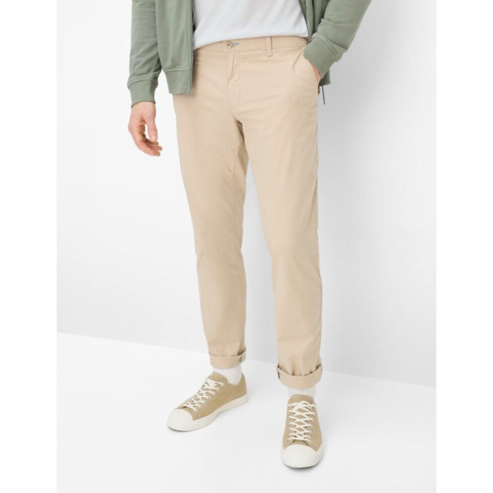Pánske béžové Hi-FLEX chino nohavice BRAX modern fit