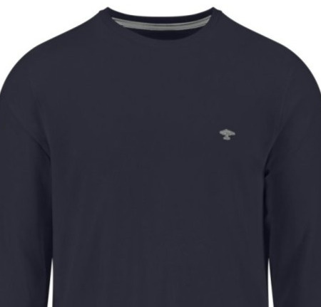 Pánske modré tričko premium cotton FYNCH-HATTON