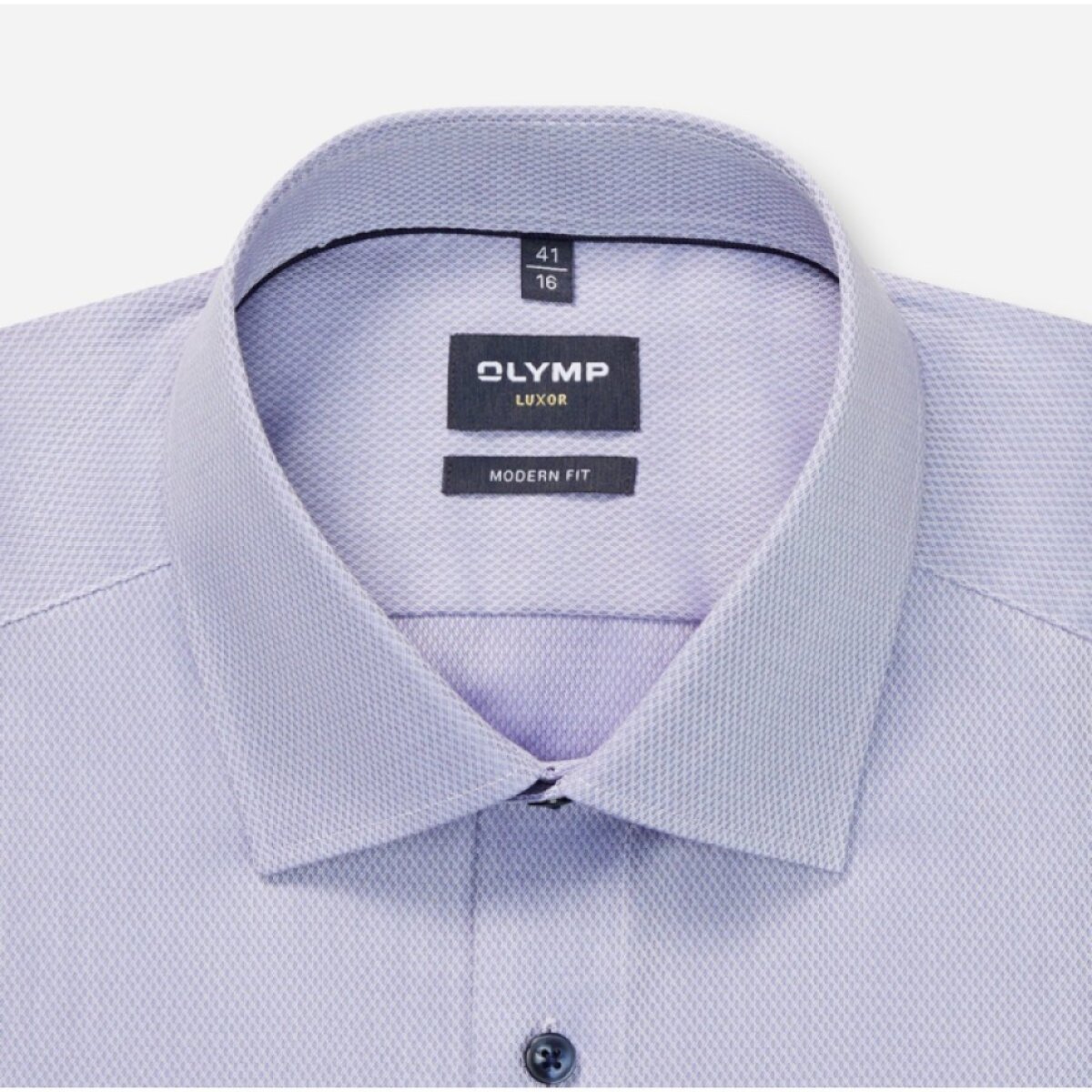 Pánska fialková košeľa so štruktúrou OLYMP modern fit