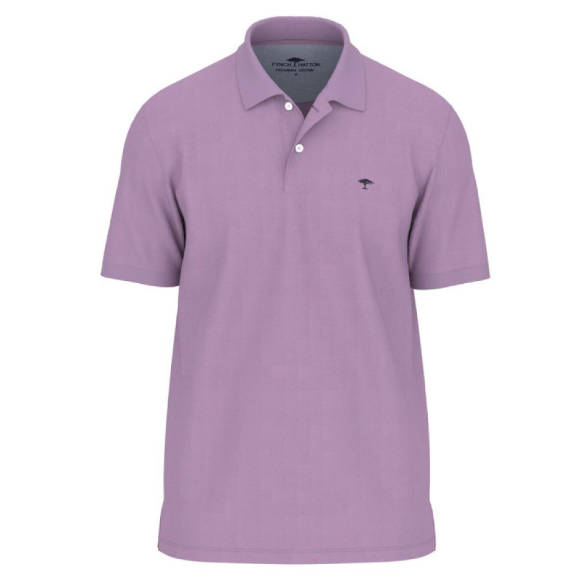 Pánska fialková premium cotton polokošeľa FYNCH-HATTON
