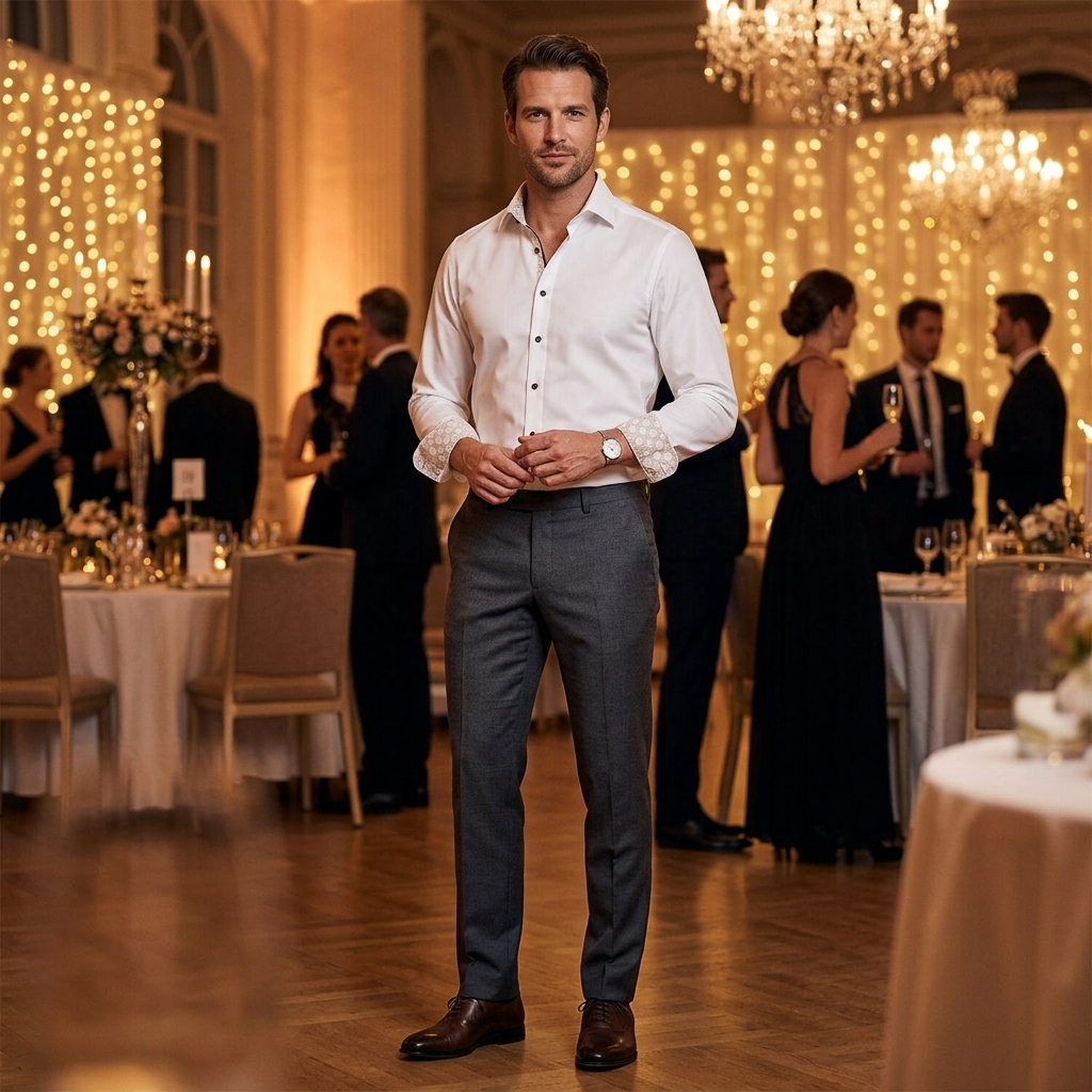 Pánska biela košeľa Climate Control s elegantným podšitím OLYMP body fit