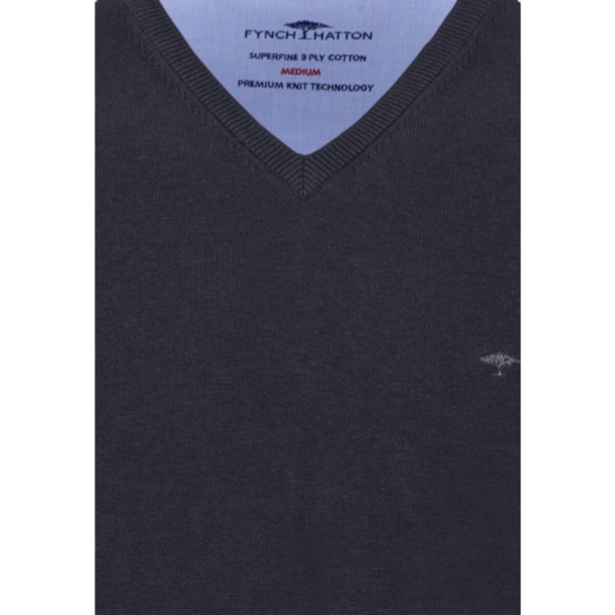 Pánska modrá bavlnená vesta FYNCH-HATTON