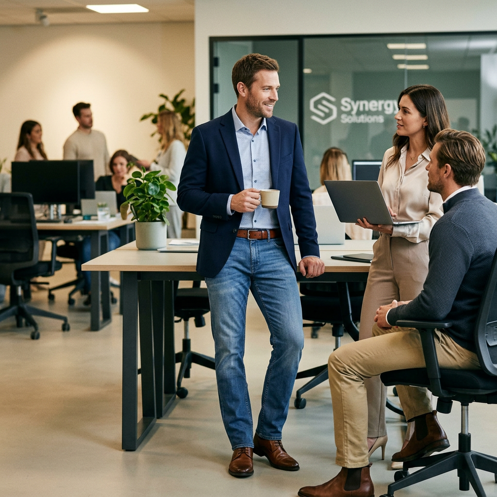 Pánske tmavomodré elastické džínsy s tencelom ALBERTO regular slim fit
