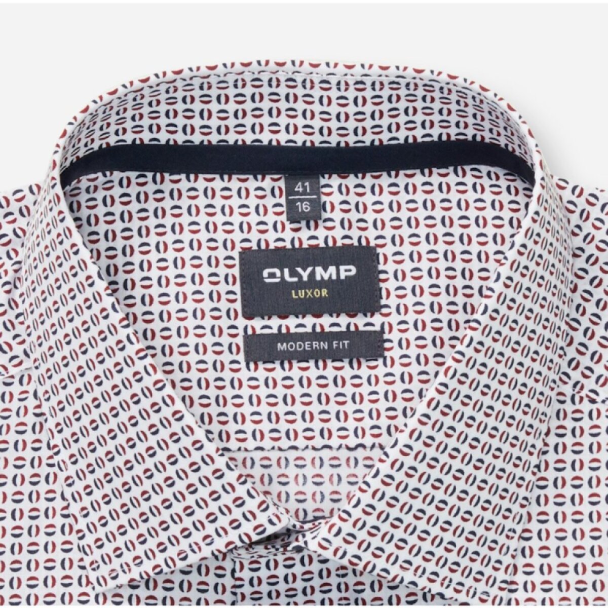 Pánska bavlnená vzorovaná košeľa OLYMP modern fit