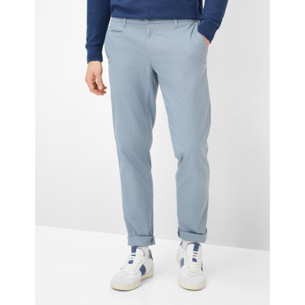 Pánske svetlomodré chino nohavice BRAX modern fit