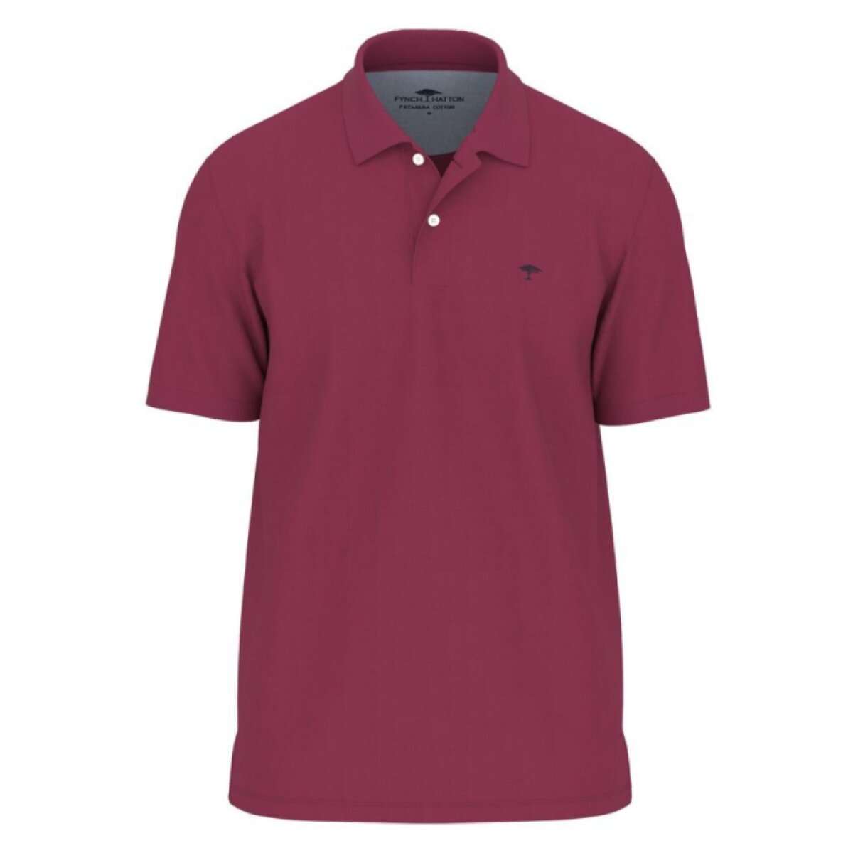 Pánska bordová premium cotton polokošeľa FYNCH-HATTON