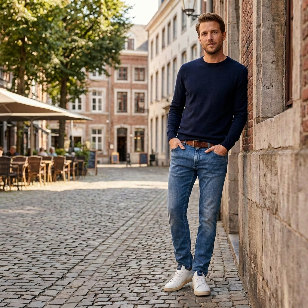 Pánske Super Stretch džínsy ALBERTO slim fit