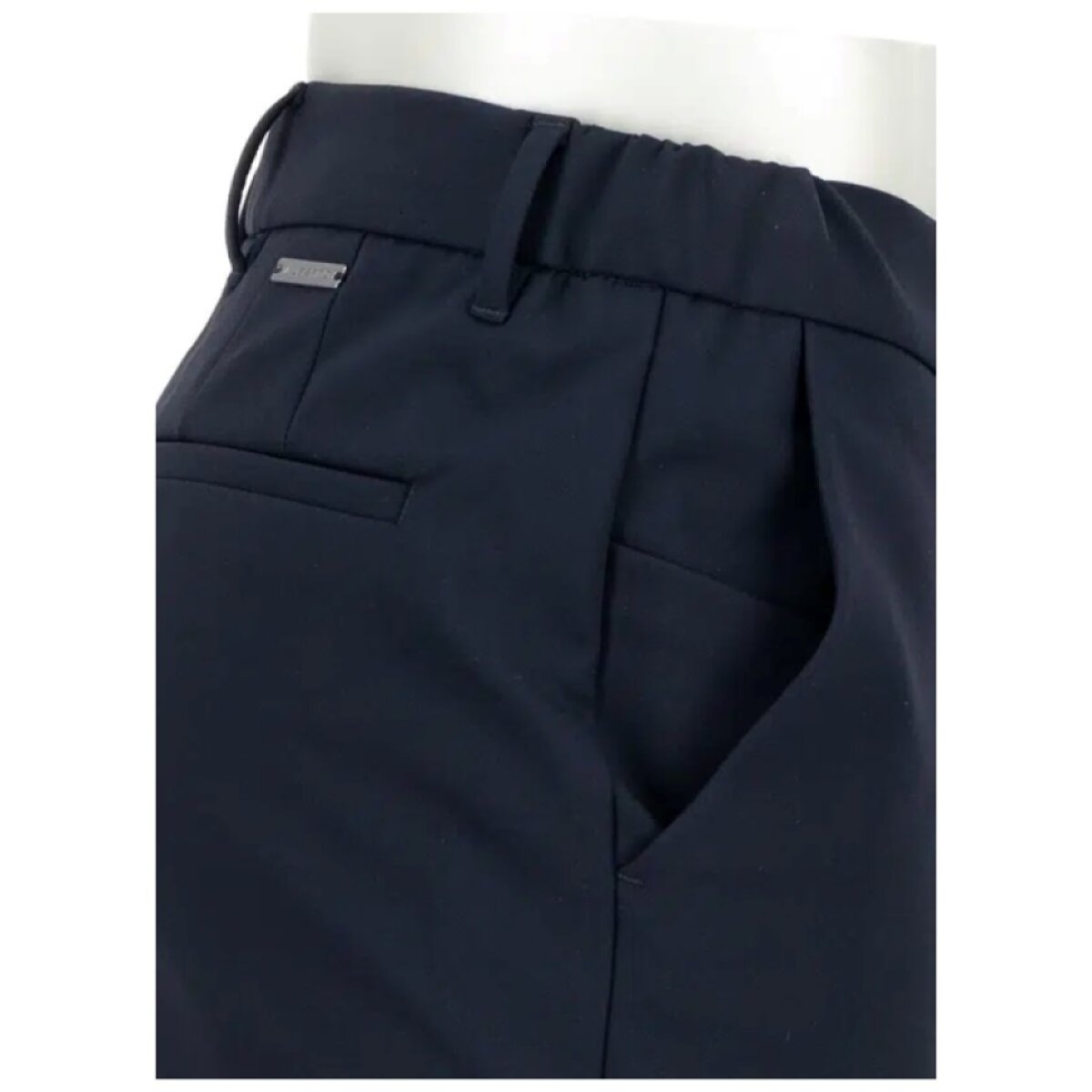 Pánske tmavomodré funkčné nohavice ALBERTO slim fit