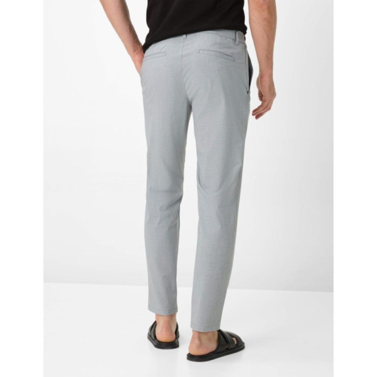 Pánske svetlosivé chino funkčné Performance nohavice BRAX tapered fit