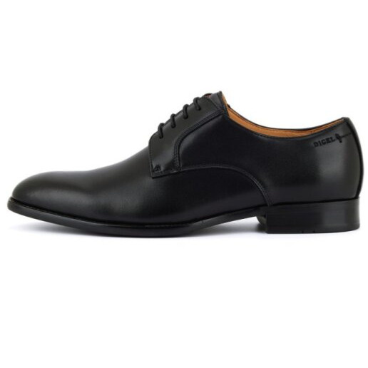 Pánske čierne kožené spoločenské topánky DIGEL